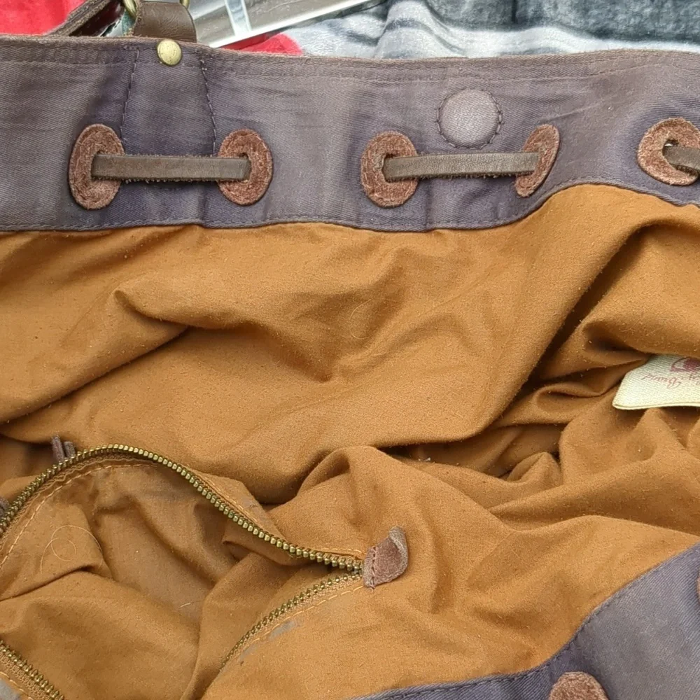 Lucky Brand suede hobo